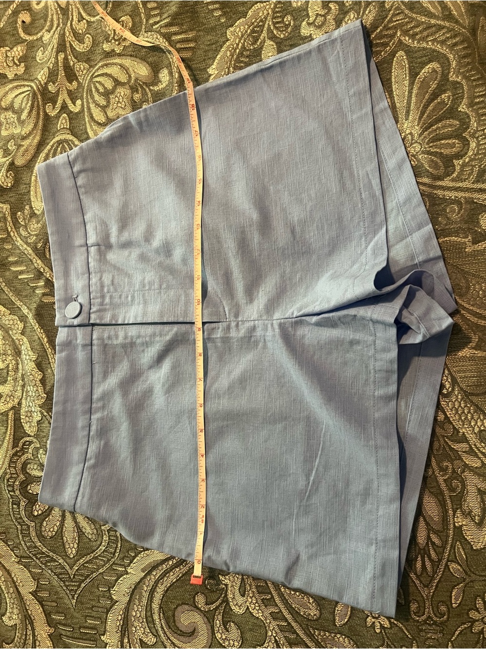 Commense Cotton Linen Blue Lace Belted Vest & Shorts Set M - Picture 17 of 17